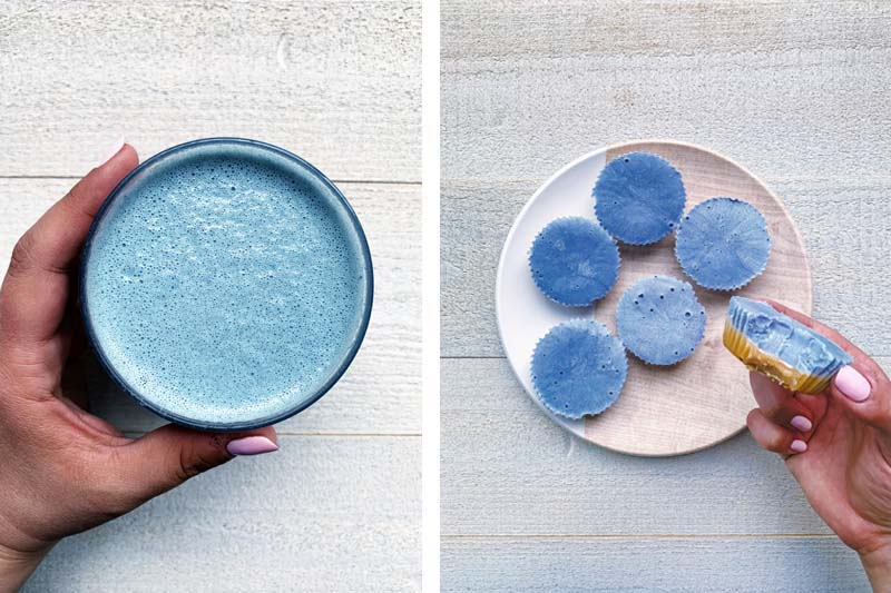 Blue Matcha Recipes - Lattes and Fat Bombs