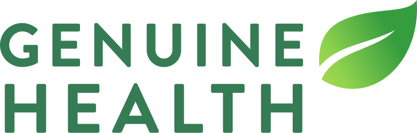Genuine Health Health Products Logo. Genuine Health Protein Powder. Nutritional Supplements Genuine Health Brand.