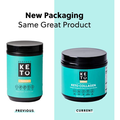 Perfect Keto Grass-Fed Keto Collagen, Chocolate (with MCT)