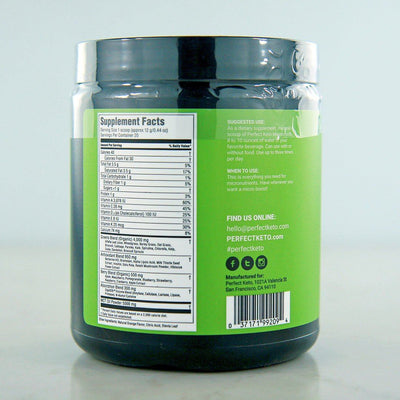 Perfect Keto Orange Micronutrient Greens Powder